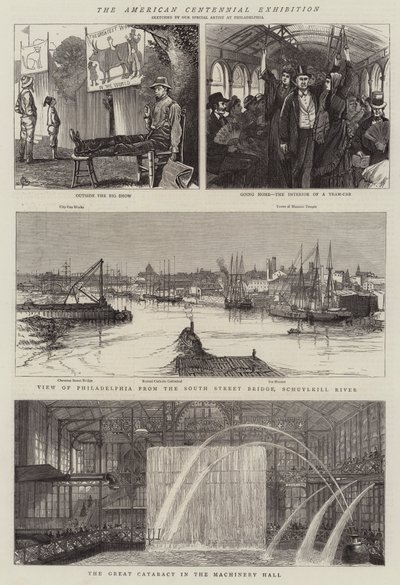 De Amerikaanse Eeuwfeesttentoonstelling door Alfred Chantrey Corbould